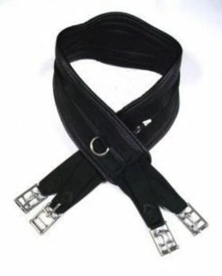 Harry Dabbs Curved Waffle Girth Black