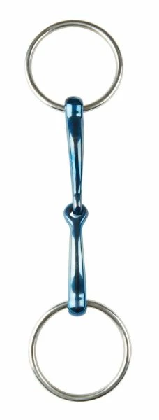 JP Korsteel Blue Steel Jointed Loose Ring Snaffe Bit