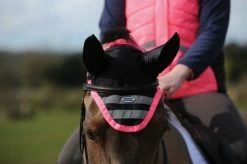 Weatherbeeta Reflective Earbonnet Pink Full