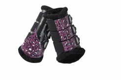 Weatherbeeta Leopard Brushing Boots Pink Leopard Print