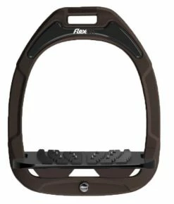 Flex On Flex-on Green Composite Stirrups Brown/Black/Brown Inclined Ultra Grip