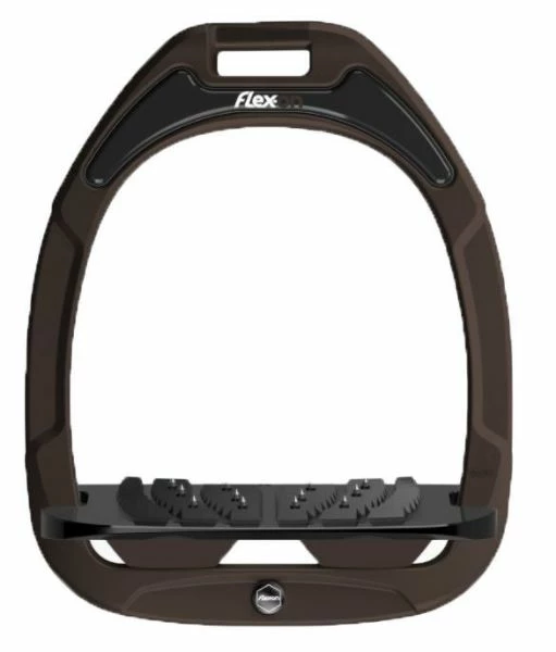 Flex On Flex-on Green Composite Stirrups Brown/Black/Brown Inclined Ultra Grip