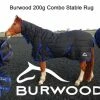 Burwood 200g Combo Quilt Stable Rug Black/Royal Blue