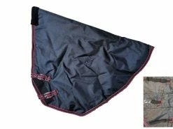 Burwood 100g Turnout Neck Cover Black/Burgundy