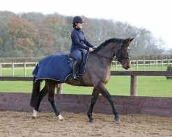 Hy StormX Original Waterproof Exercise Sheet Navy/Reflective Piping