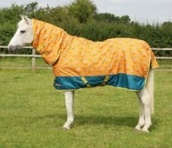 Hy StormX Oringinal Born To Be Wild 200g Combi Turnout Rug Safari Orange/Petrol