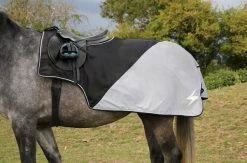 Hy Equestrian Silva Flash Waterproof Exercise Sheet Black/Reflective Silver