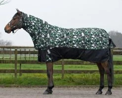 QHP Turnout Rug Collection With Neck 300g Twist