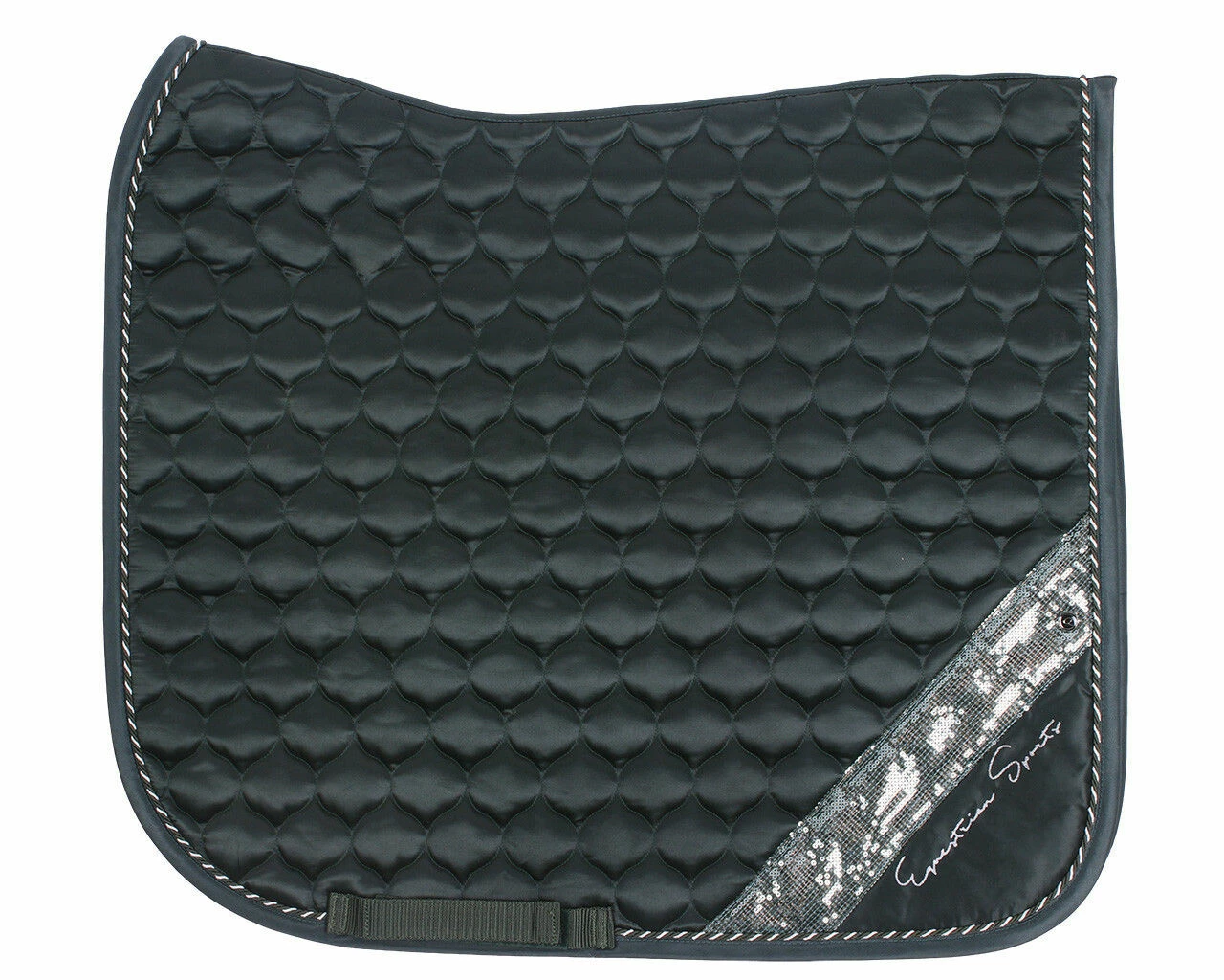 QHP Saddle Pad Brilliance Deep Forest D Full