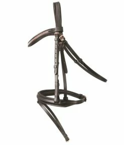 Hy Equestrian Rosciano Rose Gold Bridle Black/Rose