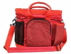 Hy Equestrian Glitzy Grooming Bag Red