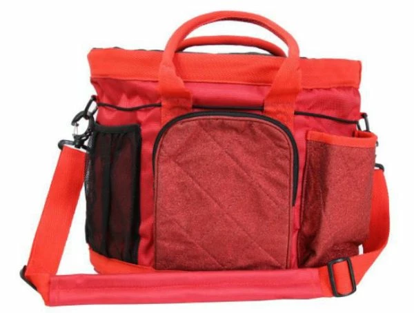 Hy Equestrian Glitzy Grooming Bag Red
