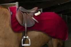 Equi-Théme Equi Theme Exercise Sheet Teddy Fleece Burgundy