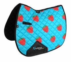 Shires ARMA Fruity Saddlecloth Strawberry 17-18"
