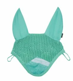 Weatherbeeta Prime Marble Ear Bonnet Turquoise Swirl Marble Print Full