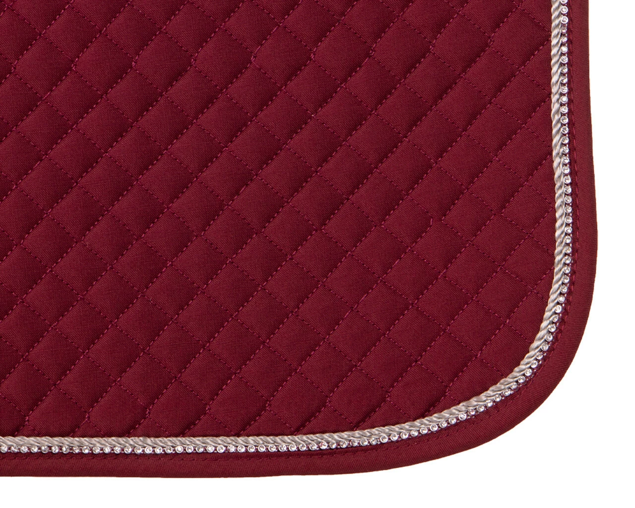 QHP Cali Saddlepad AP Burgundy Shetland - Image 2