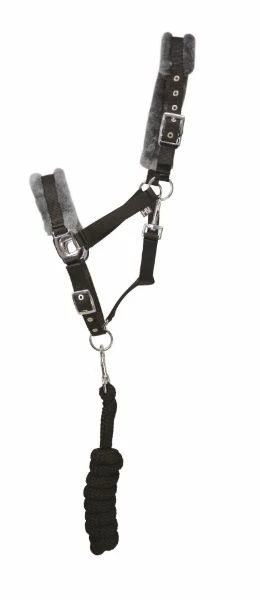 Hy Sport Active Headcollar & Lead Black