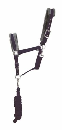 Hy Sport Active Headcollar & Lead Midnight Navy