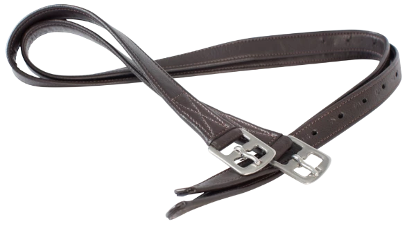 Cameo Equine Anti Stretch Synthetic Stirrup Leathers Brown 38"