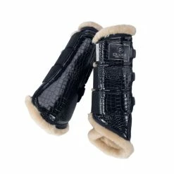 Eskadron Tendon Boots Croco Fauxfur Platinum 22 Navy