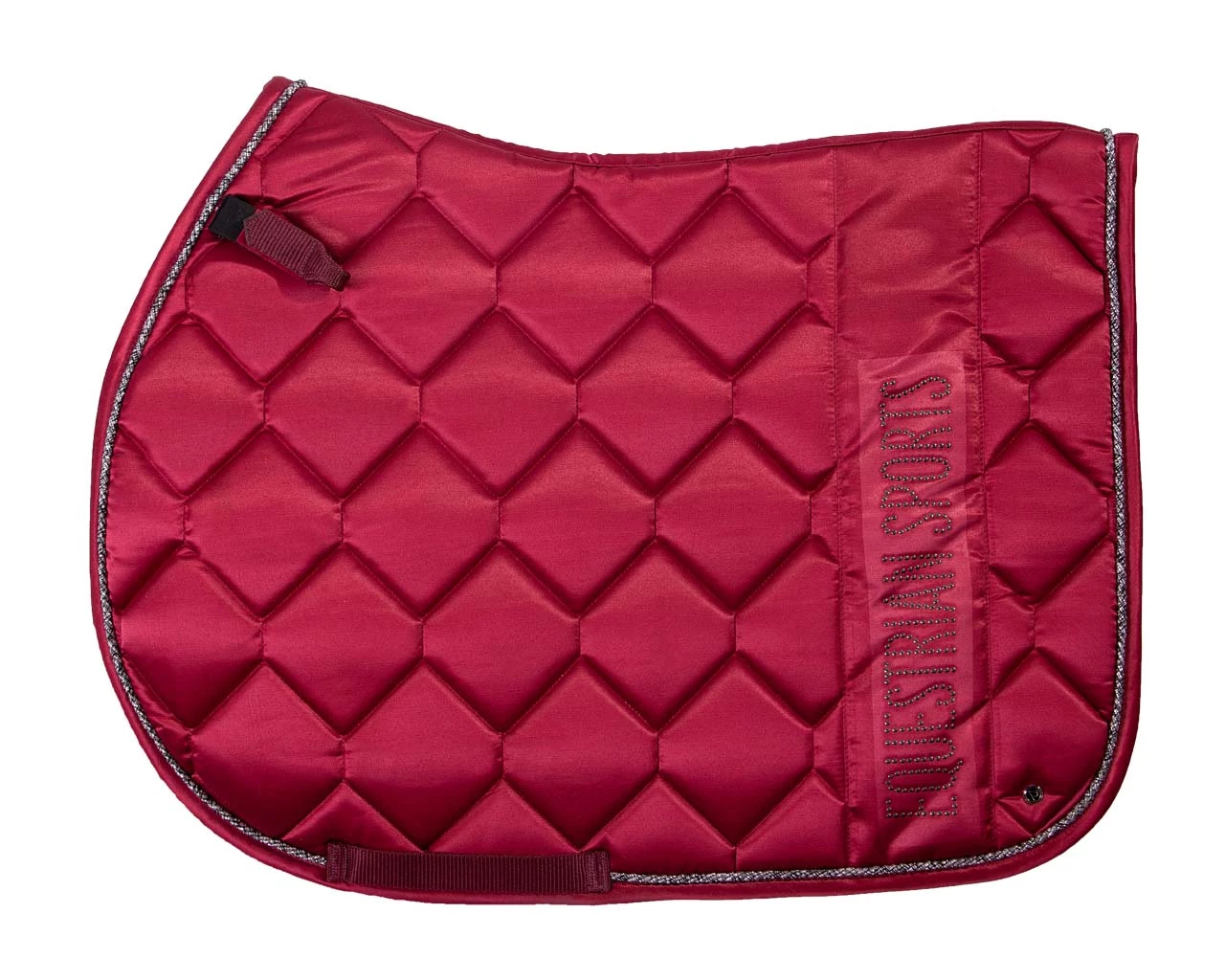 QHP Saddlepad Gloss AP Burgundy Pony