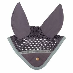 QHP Ear Net Equestrian Dream Iron Grey Cob