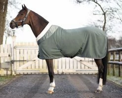 QHP Fleece Rug Gloss Olive