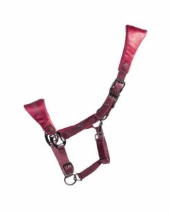 QHP Head Collar Gloss Burgundy