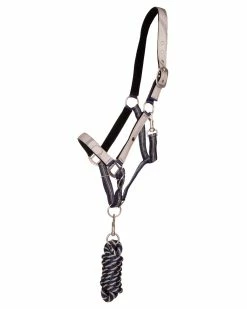 QHP Headcollar Set With Turnout Collection Almond