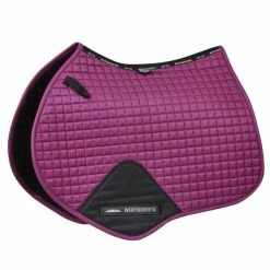 Weatherbeeta Prime Jump Shaped Saddle Pad Red Violet Pony