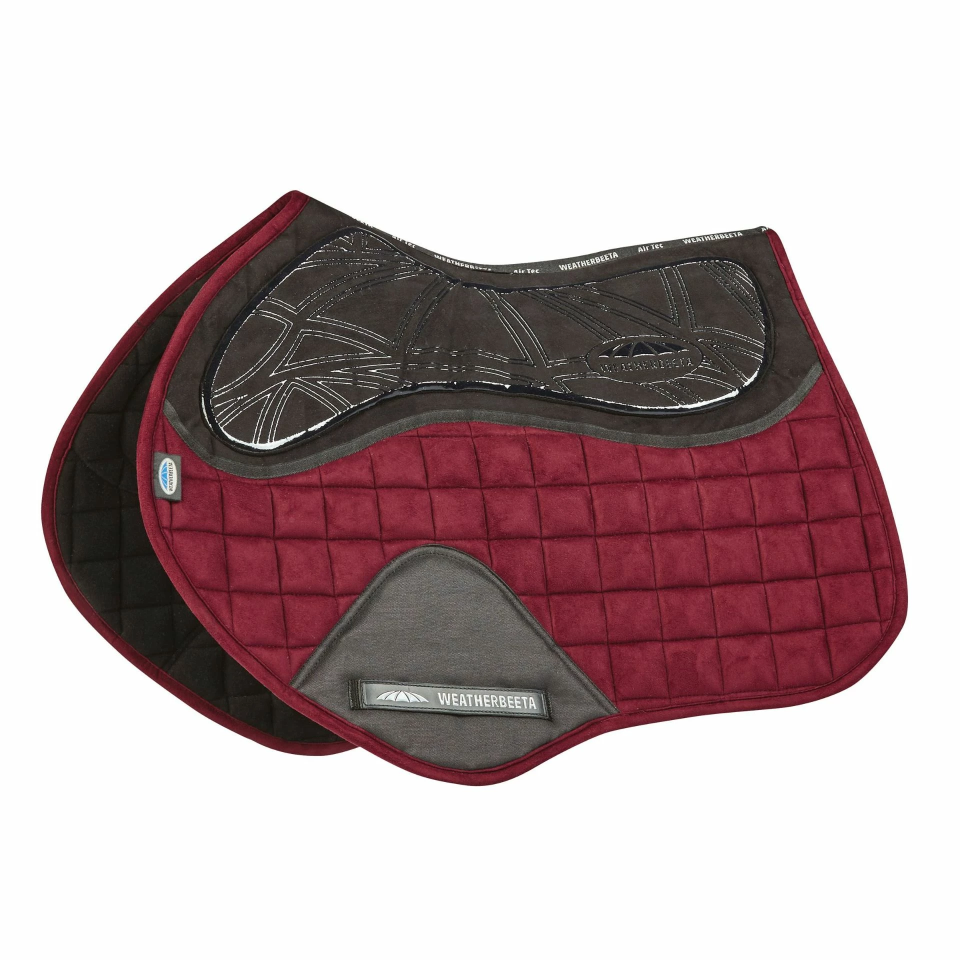 Weatherbeeta Ultra Grip Jump Pad Burgundy Full