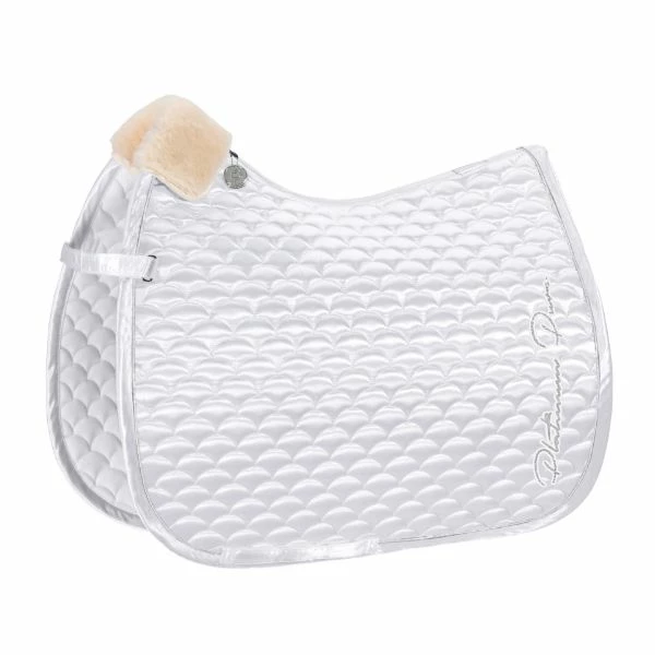 Eskadron Saddle Cloth Satin Cloud Platinum PURE 23 White DL Full