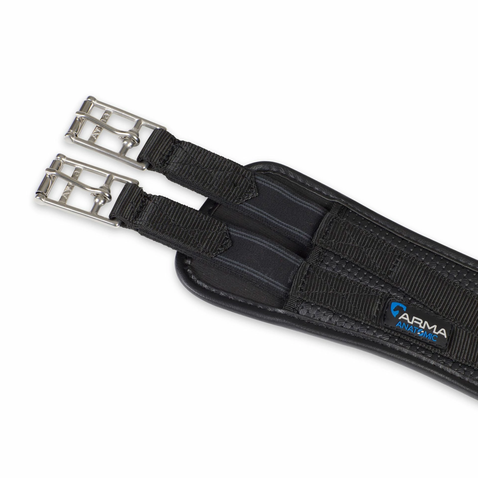 Shires ARMA Anti-Chafe Anatomical Elasticated Girth Black - Image 2