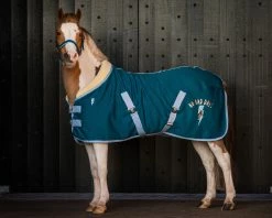 QHP Fleece Rug Thunderbolt Deep Lagoon